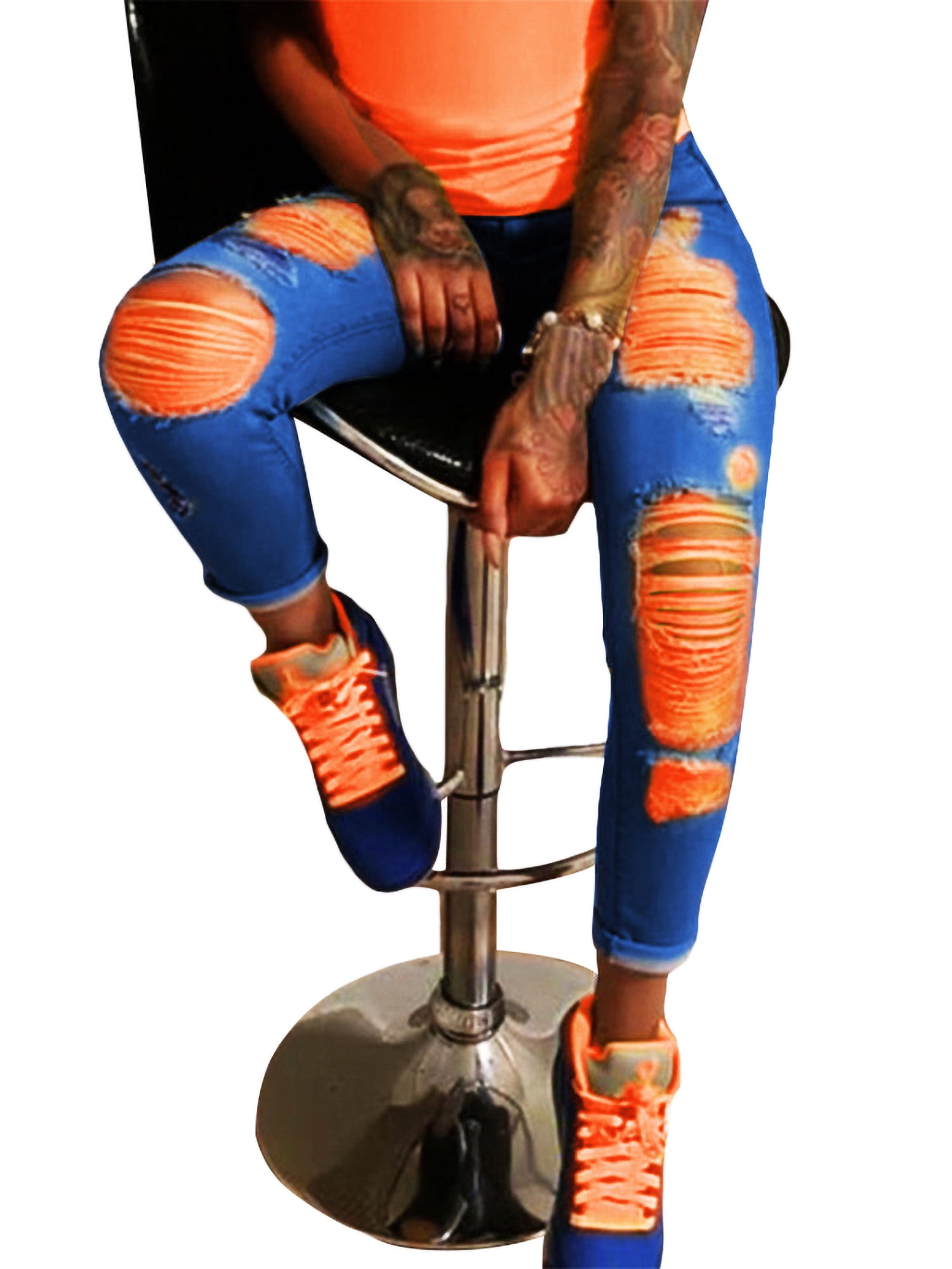 ripped jeggings walmart