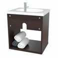 thumbnail image 5 of Inval Wall Mount Single Sink Bathroom Vanity with Storage 19"W x 15"L, Espresso, 5 of 9