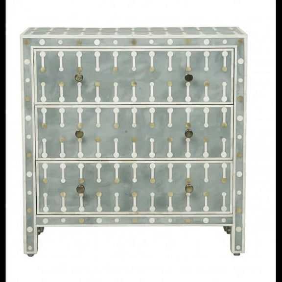 Dot bone inlay dresser. bone inlay chest of drawers, bone inlay furniture