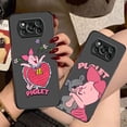 thumbnail image 2 of Funda mate para Xiaomi POCO X4 X3 X2 M4 M3 M2 F4 F3 GT F2 C40 CC9 PRO 4G 5G A3 MIX4 CIVI Funda Shell lindo Pink Piglet Anime, 2 of 5