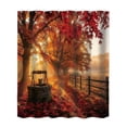 thumbnail image 2 of Halloween Shower Curtain Vintage Fall 70.9x59.1in Polyester Waterproof & Quick Dry for Bathroom Bathtub Home Apartment by MPOISVA, 2 of 6