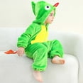 thumbnail image 5 of Eltusu Baby Girls Flannel Jumpsuits, Long Sleeve Cosplay Soft Warm Winter Rompers Green Size 12-18 Months, 5 of 7