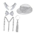 thumbnail image 2 of Milageto Disco Cowboy Hat Sequins Fedora Hat for Festival Stage Performance Men Women C, 2 of 8