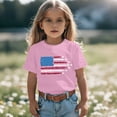 thumbnail image 5 of MuXiKeJi Clothes Girl American Flag Shirts Bow Tshirt 4th of July Shirt Cotton Short Sleeve Tees 2-12 Years, 5 of 7