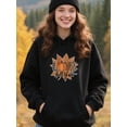 thumbnail image 4 of Graphic Pumpkin Spice Quote Hoodie for Men and Women, Unisex Pullover Hooded Sweatshirt, Comfortable Cotton Poly Blend, Autumn Coffee Lover Casual Outfit, 4 of 5