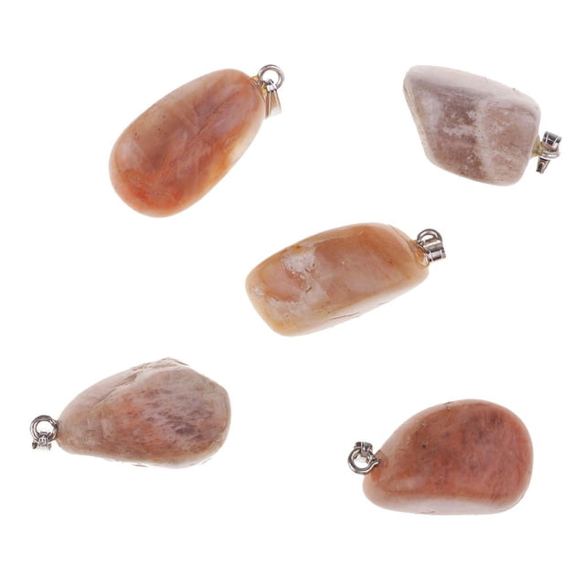 5x Collar de Colgantes de Minerales es Collar de Joyería Pulida - # 4 Yotijar Collar pendiente mineral