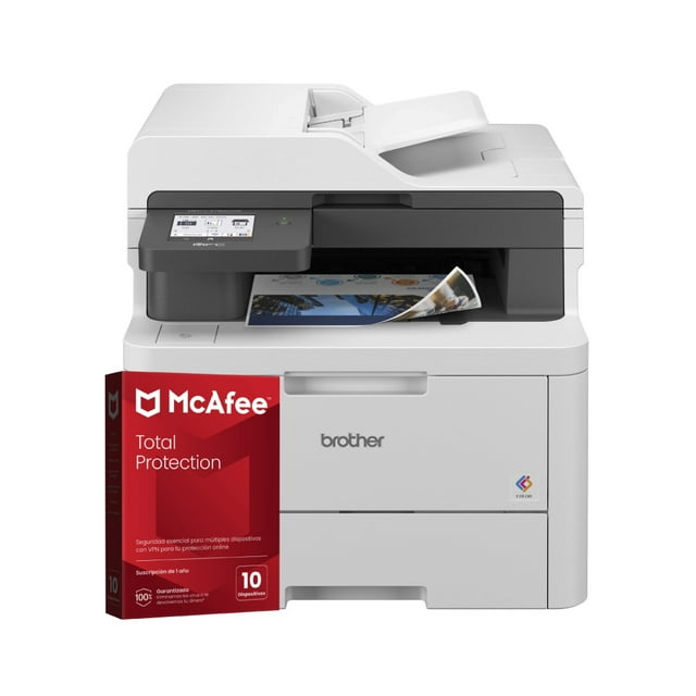 KIT MULTIFUNCIONAL BROTHER MFC-L3780CDW COLOR LASER + ANTIVIRUS MCAFEE
