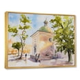 thumbnail image 3 of Designart 'People At Rustic Church In The Village' Country Framed Canvas Wall Art Print, 3 of 5