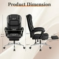 thumbnail image 7 of Homall Angle Height Adjustable Office Chair&nbsp;Reclining Computer Chair Ergonomic Executive Leather Chair Support 8 Hours Heavy Duty Design,Black, 7 of 7