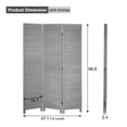 thumbnail image 7 of YRLLENSDAN Room Dividers and Folding Privacy Screens, Wall Divider for Living Room, Freestanding Indoor Room Divider for Room Separation, Gray 3 Panels, 7 of 7
