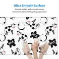 thumbnail image 4 of Rateoe Cute Cow and Milk Stains Print Mouse Pad - Extended Large Gaming Mousepad,Non-Slip Stitched Edge,16x29.5 Inch, 4 of 8