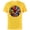 Yellow, variant on Marvel Avengers 60th Anniversary Classic Comic Hero Shield- Short Sleeve Cotton T-Shirt for Adults - Customized-Black