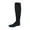 Black, variant on Opaque Flocked Heart Nylon Tights - Girls - Female, 8-10, Black