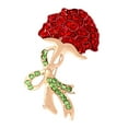 thumbnail image 5 of fenteer 5xWomen Rhinestone Brooch Pins Brides Bag Party Alloy Carnation Flower Corsage, 5 of 8