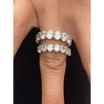 thumbnail image 4 of Lucca -Half Way Oval Diamond Semi Eternity Band, 4 of 6
