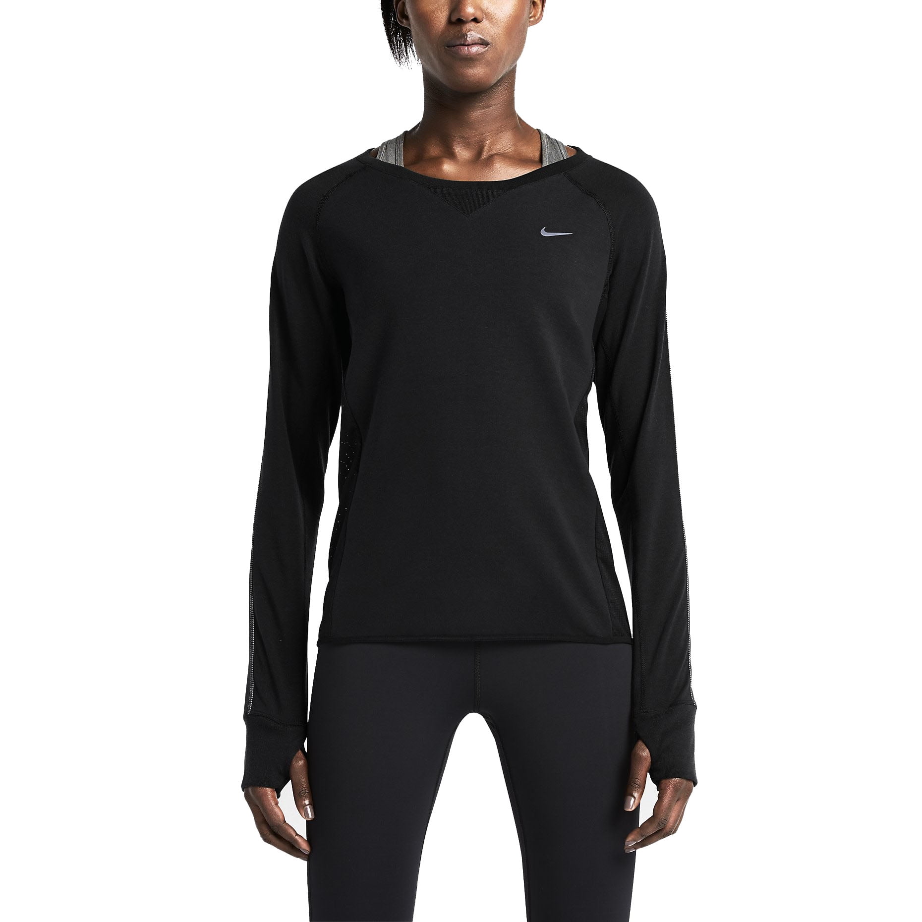 Nike - Nike Women's Dri-Fit Sprint Crew Running Shirt - Walmart.com ...