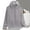 Gray, variant on Women's Jackets Plus Size 4X Under $15 with Hood Summer Reflective Solid Color Breathable Hooded Sunscreen Clothing