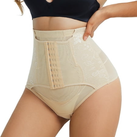 

Gotoly Shaping Thongs Tummy Control Panties for Womens Butt Lifter Shapewear High Waisted Body Shaper Seamless Underwear(Beige X-Large)