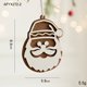 thumbnail image 2 of Fiudx Adornos Navideños Navidad Tallado En Madera Copo De Nieve Santa Claus Colgante Para Árbol De Navidad Diy Materiales De Decoración De Ventanas Del Hogar, 2 of 4
