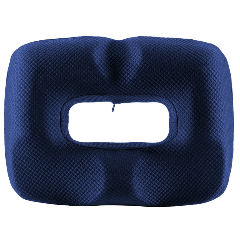 Lovote Donut Pillow Hemorrhoid Tailbone Cushion Blue for Office, Memory  Foam Seat Cushion with Ergonomic Design, Breathable Removable Cover, and  Wide Usage 