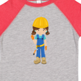 thumbnail image 4 of Inktastic Construction Girl, Brown Hair, Cute Girl, Hammer Girls Toddler T-Shirt, 4 of 5