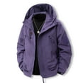 thumbnail image 4 of larppty Women's Rain Jackets Waterproof with Hood Lightweight Rain Suit for Women Loose Trench Coats Outdoor Windbreaker Fall Fashion (Purple, XXL), 4 of 6