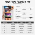thumbnail image 2 of Yiaed Northern Lights Print Women's Athletic Shorts Running Shorts Sporty Short High Waisted Elastic Workout Shorts for Yoga Gym Running & Sports -Large, 2 of 8