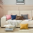 thumbnail image 4 of FY FIBER HOUSE Pillow Covers 12x20, Pack of 2 Farmhouse Decor Throw Pillow Covers Navy Blue - Faux Burlap Linen Trimmed Tailored Edges, Cushion Cover for Couch, Sofa, Chair, Living Room, 4 of 5