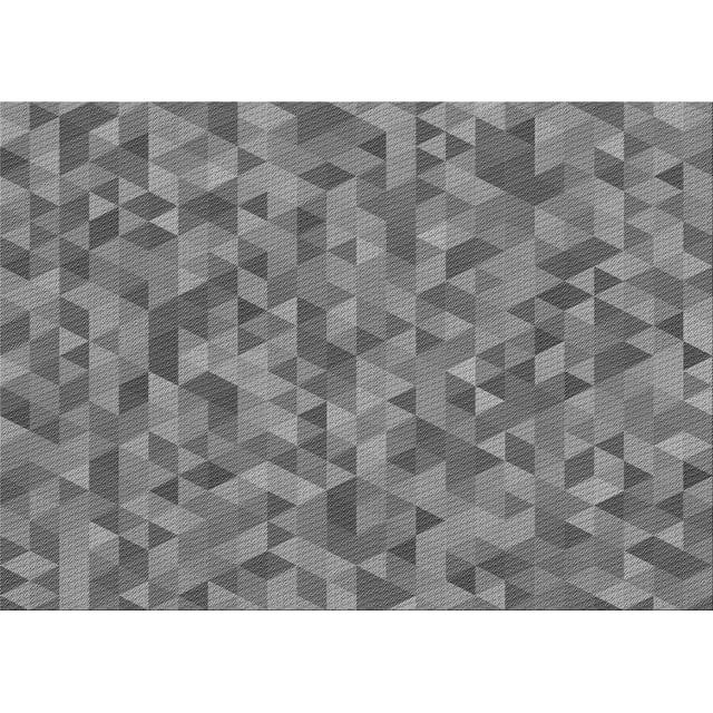 Ahgly Tapis Rectangulaire Lavable en Machine Intérieur Transitionnel Gris Carbone, 7 Pieds x 10 Pieds