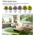 thumbnail image 3 of Yuarrent Mini plantas artificiales, bonsái de flores, maceta falsa, aspecto vívido simulado, jardín de plástico, ventana de escritorio para el hogar Flores artificiales Rojo púrpura Yuarrent HA084016-03, 3 of 6