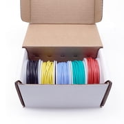 Treedix 5pcs 22AWG Wire Flexible Silicone Hookup Wire 22 Gauge Tinned Copper Jumper Wires Silicone Rubber Insulated 5 Color Cable …