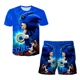 thumbnail image 3 of Camisetas nuevas para niños, conjunto de 2 piezas de camiseta y pantalones cortos de Sonic para niños, camiseta de anime para niños, conjuntos de ropa de verano para bebés, 3 of 5