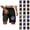Black-2, variant on Mens Swim Trunks with Compresssion Liner 2026 Summer Casual Elastic Waist Board Shorts with Pockets Swim Shorts Beachwear