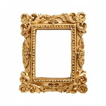 DESIGNICE Vintage Picture Frames,Art Insert Picture Frames,Idea Display Gold Picture Frames,5.91"X3.94",Style1