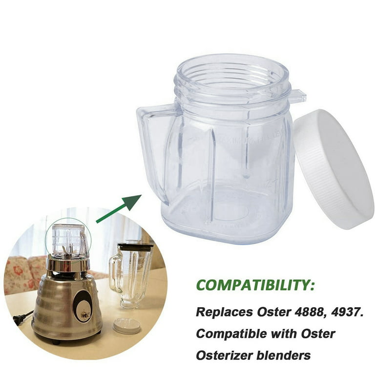 Blender Cup Replacement Parts Compatible with Oster Osterizer 6-Cup Glass  Jar