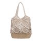 thumbnail image 1 of Bolsa de hombro de playa de verano de mano tejido para mujer ahuecado para viajes (blanco) Tmvgtek Para Estrenar, 1 of 9