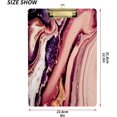 thumbnail image 3 of FMSHPON CoralGolden Pink Marble Clipboard Hardboard Wood Nursing Clip Board and Pull for Standard A4 Letter 13x9 inches, 3 of 7