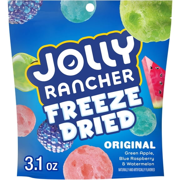 Jolly Rancher Freeze Dried Original Fruit Flavored Candy, Bag 3.1 oz
