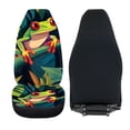 thumbnail image 6 of XYZCANDO Automobile Seat Cover Anti-Scratch Car Front Seat Cover Set Car Seat Covers Waterproof Soft Truck SUV, Frog Leaf, 6 of 10