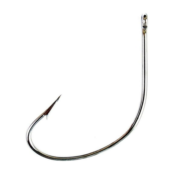 Eagle Claw RKHLW-4 Kahle Hook, Nickel, Size 4, 15 Pack