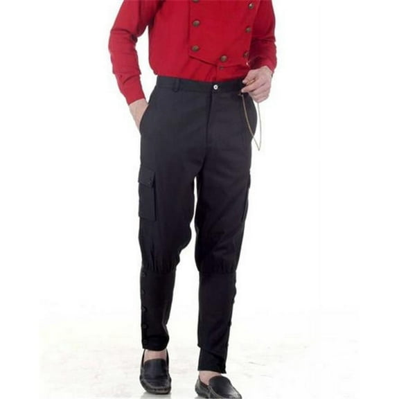 The Pirate Dressing C1332 Airship Pants- Black - Extra Large