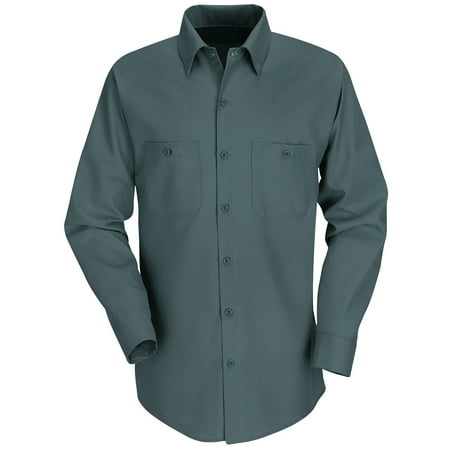 Mens Long Sleeve Industrial Work Shirt