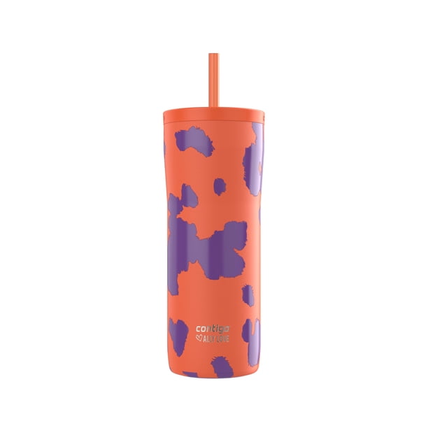 Contigo Streeterville 2.0 Vaso de acero inoxidable aislado al vacío con pajita, tecnología de cierre automático, tapa y pajita de fácil limpieza, bebida a prueba de fugas, mantiene las bebidas frías d