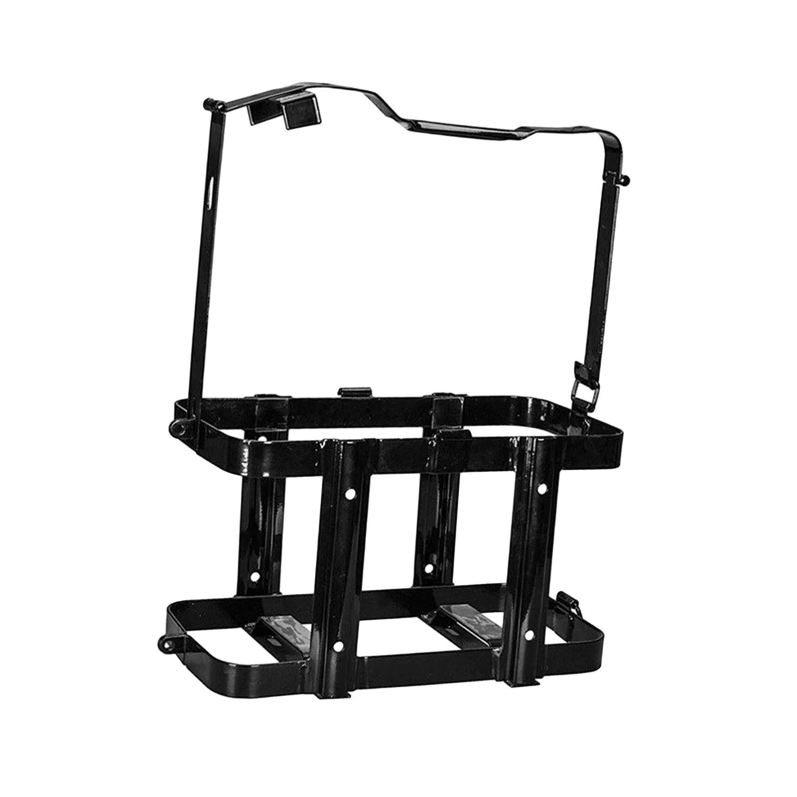 Wzmzjy Jerry Gas Can Holder Fuel Tank Holder for 5 Gal Black Spare Parts Replaces Metal