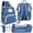 Blue, variant on Baby Diaper Bag with Changing Station – Diaper Bag Backpack and USB Port, Insulated Bottle Bag, Mosquito Net, Sunshade – Comfortable and Stylish with Practical Stroller Hooks (Black)