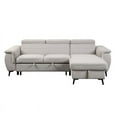 thumbnail image 2 of Lexicon Cadence Microfiber Reversible Sectional Sofa in Beige, 2 of 9