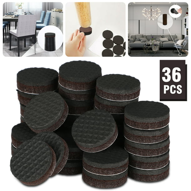 Non Slip Furniture Pads 36pcs 1inch, Hardwood Floor Protectors For Chairs