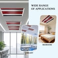 thumbnail image 6 of 1 Pack Red And Black Strip Fluorescent Light Covers for Ceiling Lights Classic Modern Art Abstract Magnetic Ceiling Light Covers Overhead Light Filters for Office Classroom Home, 6 of 9