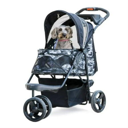 UPC: 0855450008256 | Petique Durable Pet Stroller Black Camo