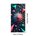 thumbnail image 3 of Neon Geometric Star Banner Backdrop Futuristic Cosmic Wall Art for Party Decorations Events Room Decor Photography Props and Background, 3 of 4